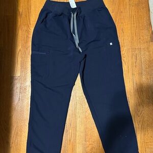 Figs Navy Wide Leg Pants